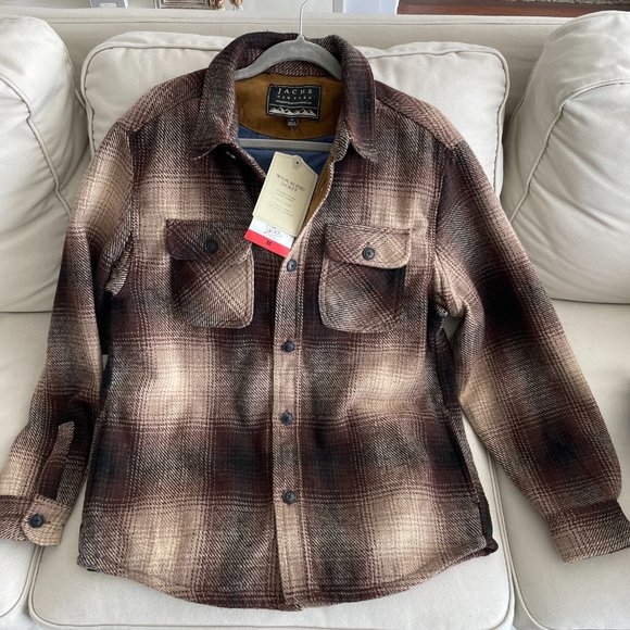 NWT Jachs New York Wool Blend Plaid Jacket Shacket - Picture 6 of 9